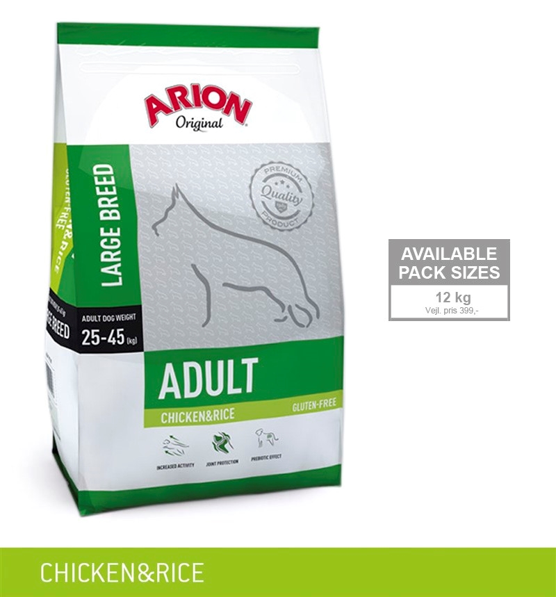 acceptabel Lyn tromme Hundefoder - Arion AL Chicken 12kg | Grovvarecentret.dk