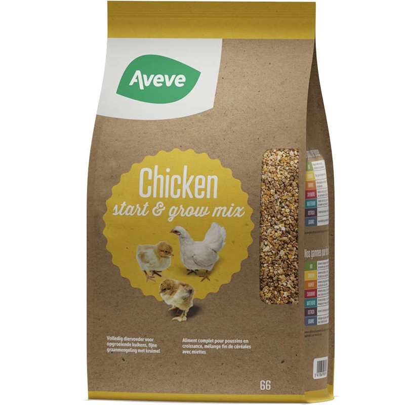 Aveve 66 Chicken start & grow mix - 4 Kg