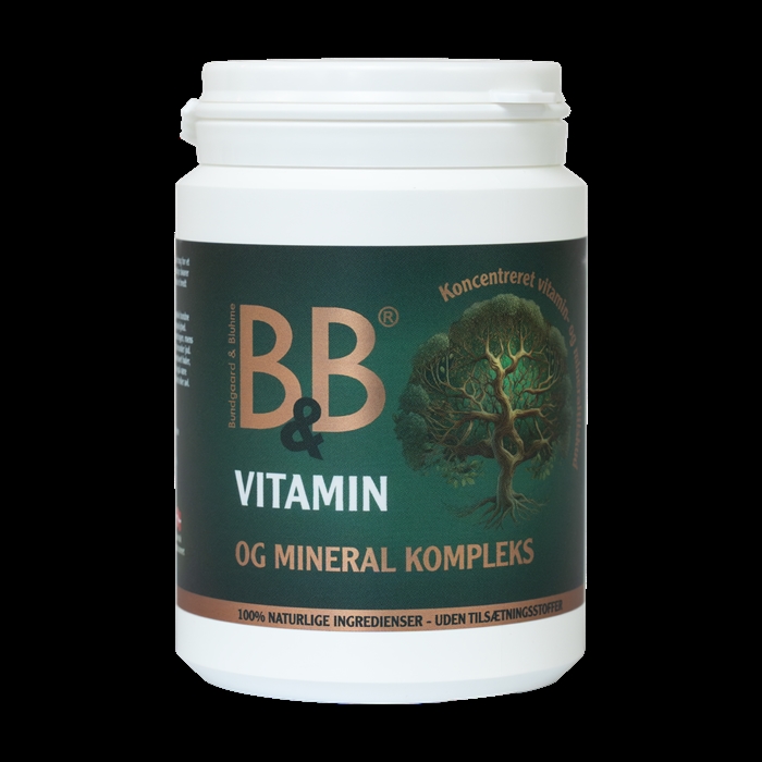 B&B Vitamin og Mineral kompleks - Flere størrelser