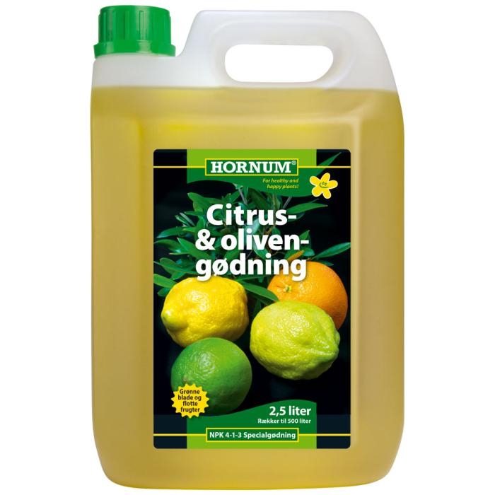 Hornum Citrus- & olivengødning - 2,5 liter