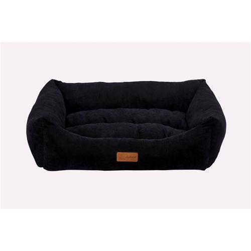 Stella Hundeseng m/ plys - Sort - Medium - 62x44x22cm