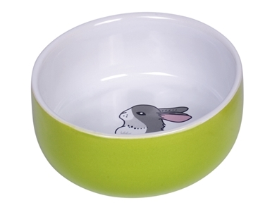 Kanin keramik skål - Rabbit grøn