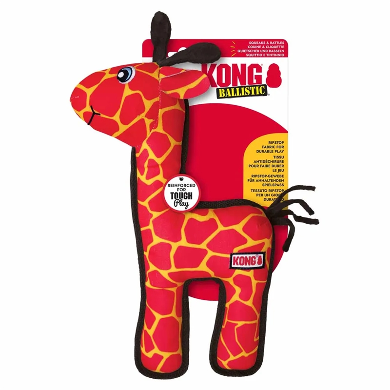 KONG Ballistic Giraffe - M/L hundelegetøj