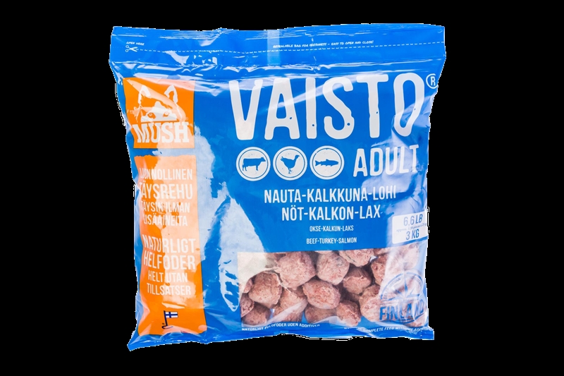 MUSH Vaisto® Blå - Okse-Kalkun-Laks - 3 kg