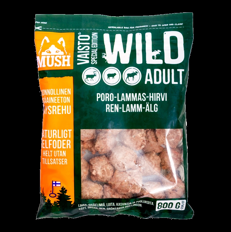 MUSH Vaisto® Wild XL- Ren-Lam-Elg