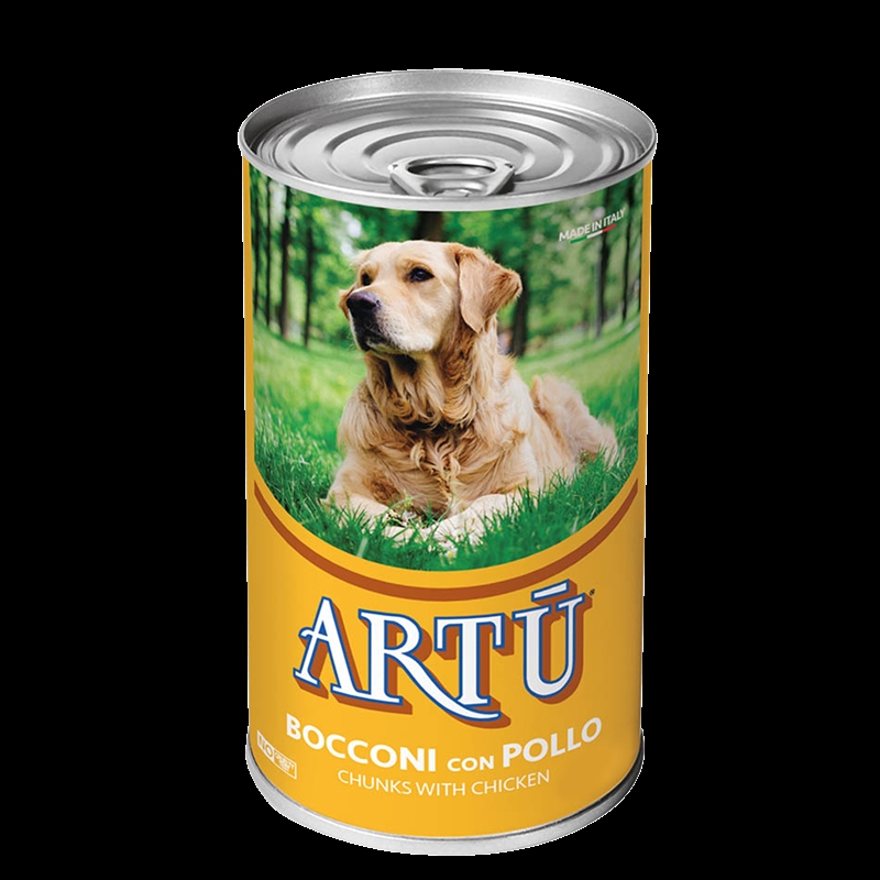 Moustache Dåsemad til hund med kylling