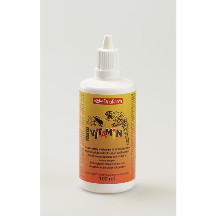 Diafarm Multivitamin til fugle og gnavere 100 ml.