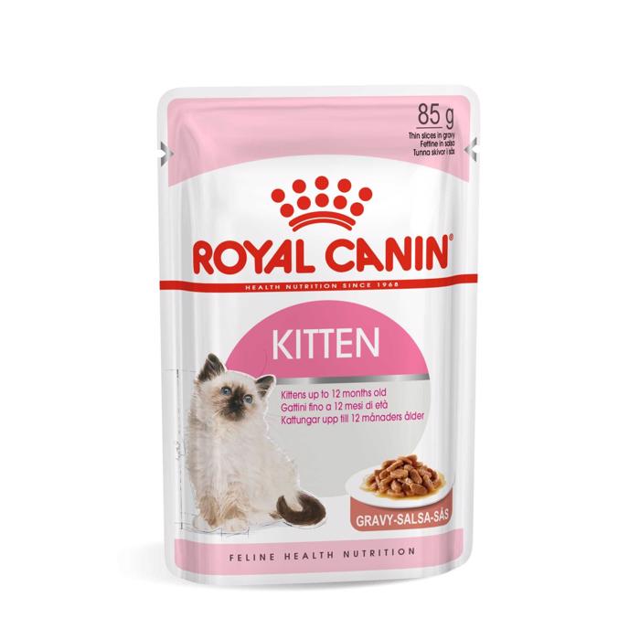 Royal Canin Feline Health Nutrition Kitten Gravy 12 x 85 g.