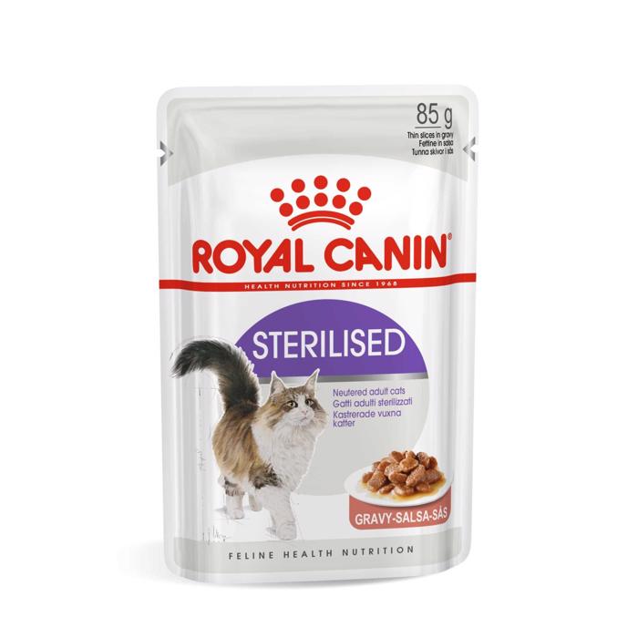 Royal Canin Feline Health Nutrition Sterilised Gravy 12 x 85 g.