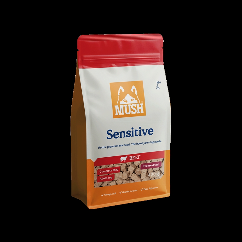 MUSH Sensitive Beef Frysetørret - 400 g
