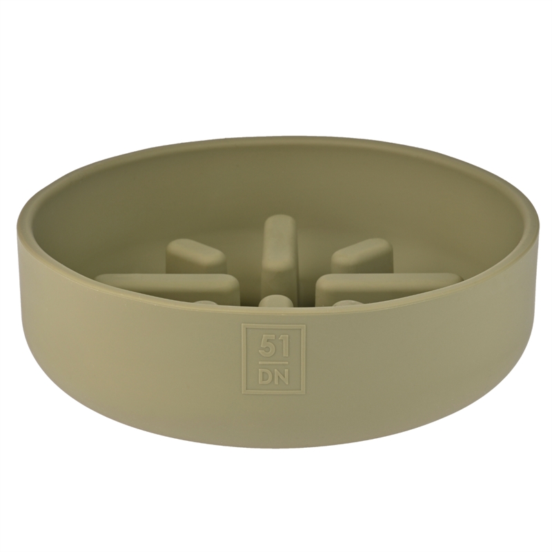 Sili Bowl - Slowfeeder Hundeskål - Khaki