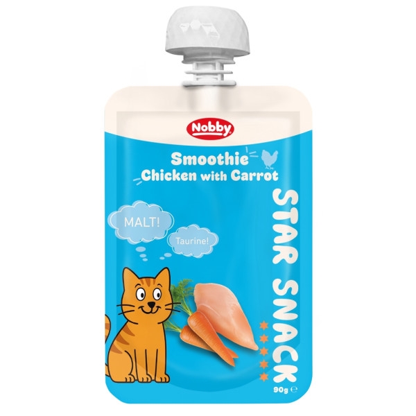 StarSnack SMOOTHIE Kat - Chicken with Carrot & Malt - 90 g