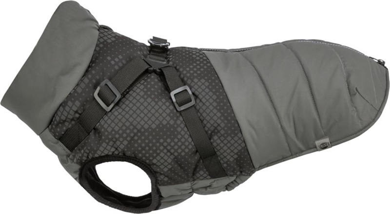 Trixie Pontis Reflect hundedækken med sele - Grå