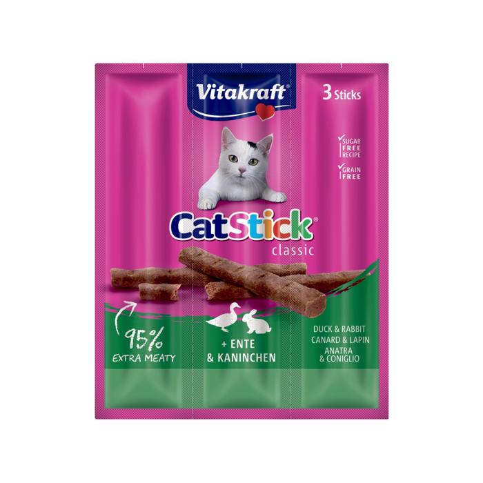 Vitakraft Cat Stick - Duck & Rabbit 