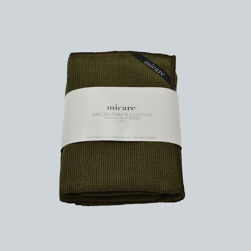 micare Lille Microfiberklud - Army - 2 pak